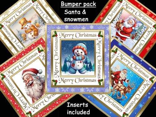 Christmas Santa & Snowmen bumper kit