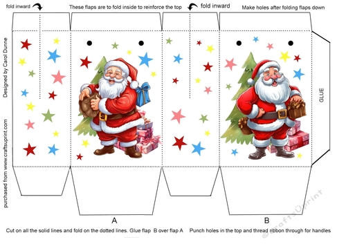 Santa gift bag (mini)