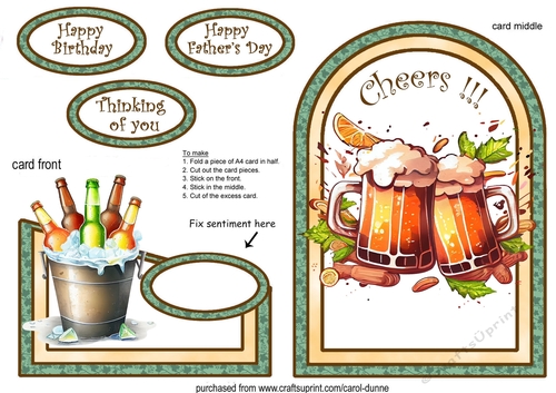 Cutaway Cheers to beers