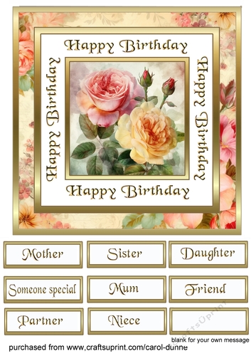 SCF Vintage roses