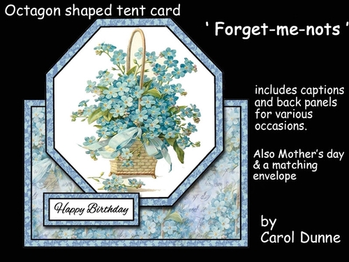 Tent card Forget-me-nots