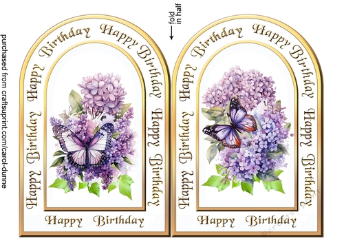 ASC Lilac flowers & butterflies