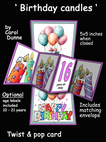 Twist & pop Birthday candles