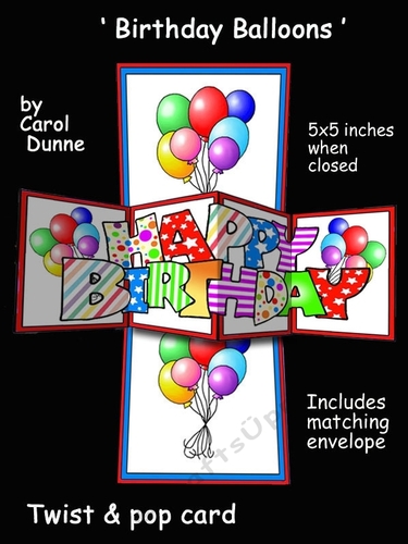Twist & pop Birthday Balloons 