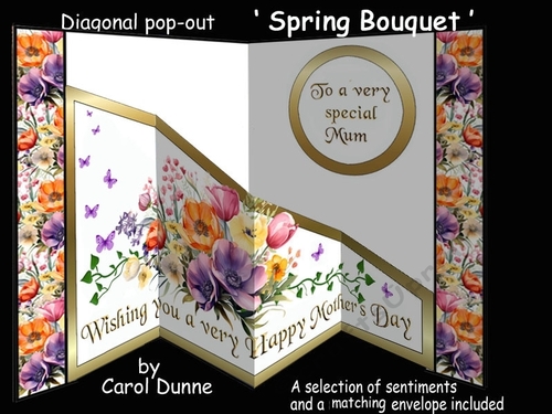 Diagonal pop-out Spring Bouquet MD