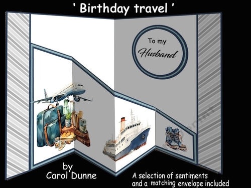 Diagonal Pop-out Birthday travel