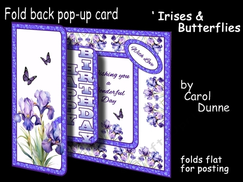 FB Pop-out Irises & butterflies