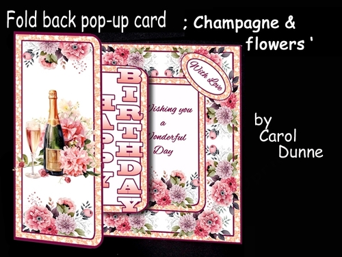 FB Pop-out Champagne & flowers
