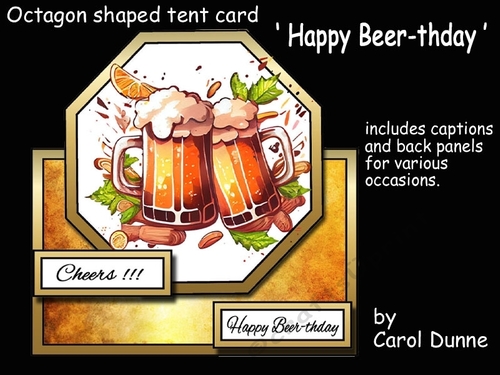 Octagon tent Happy Beer-thday