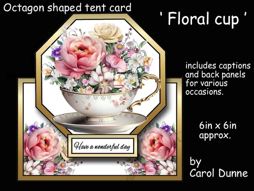 Octagon Floral cup kit