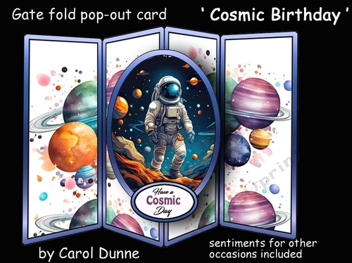 Gate fold Cosmic Birthday