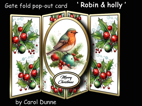 Gatefold pop-out Robin & holly