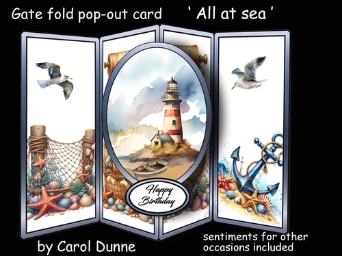 Gatefold pop-out All at sea