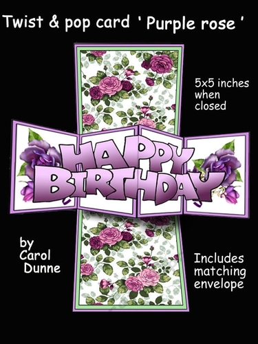 Twist & pop Purple roses