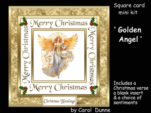 Golden Angel square card
