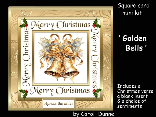 Golden Bells square card