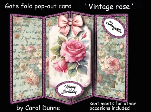 Gatefold Vintage Roses