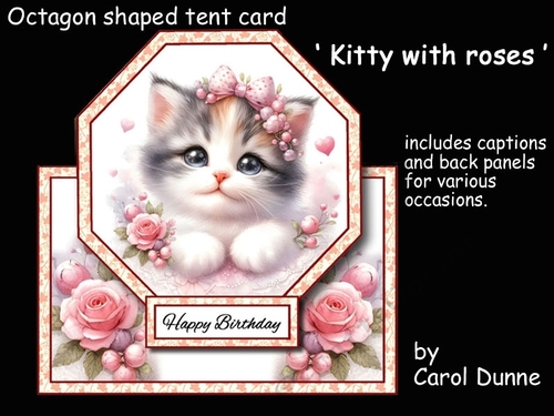 Octagon tent Kitty with roses