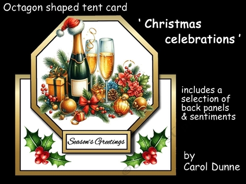 Octagon tent Christmas celebrations