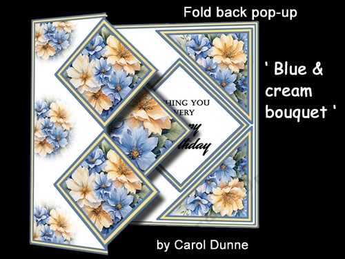 FBS Blue & cream bouquet