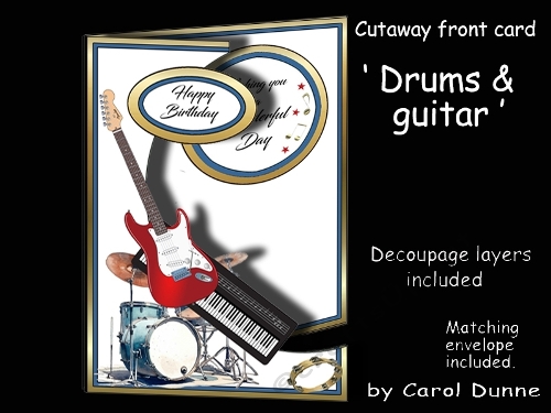 Cutaway Drums & guitar