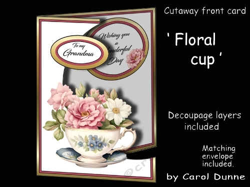 Cutaway Floral cup