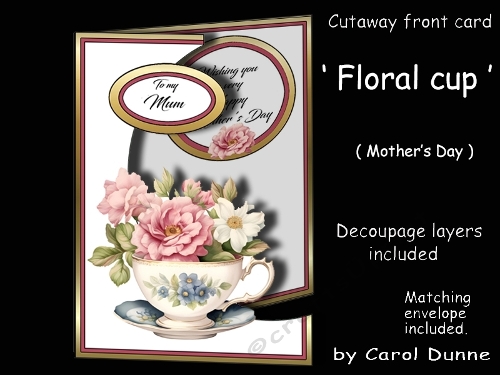 Cutaway Floral cup MD
