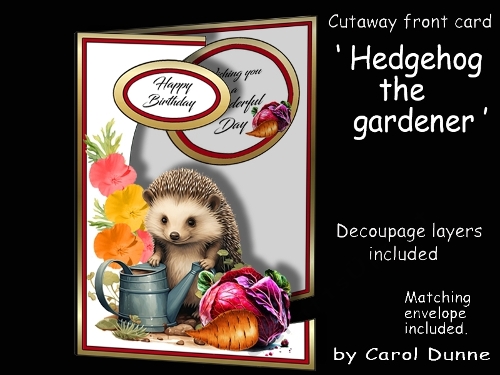 Cutaway Hedgehog the gardener