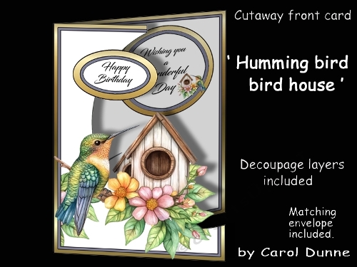 Cutaway Humming bird house