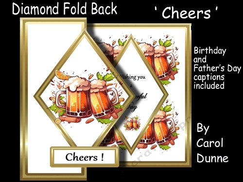 Diamond fold back Cheers