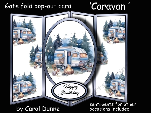Gatefold pop-out Caravan