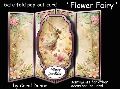 Gatefold pop-out Flower Fairy