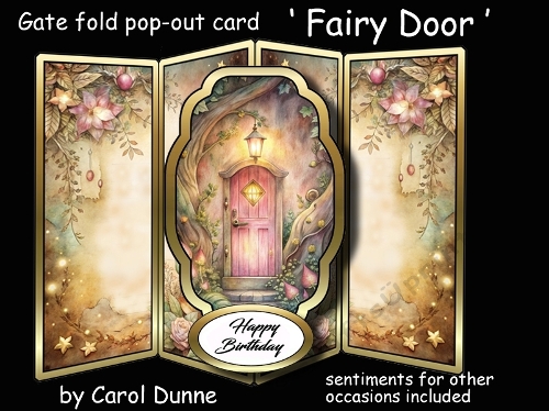 Gatefold pop-out Fairy Door