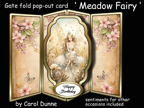 Gatefold pop-out Meadow fairy