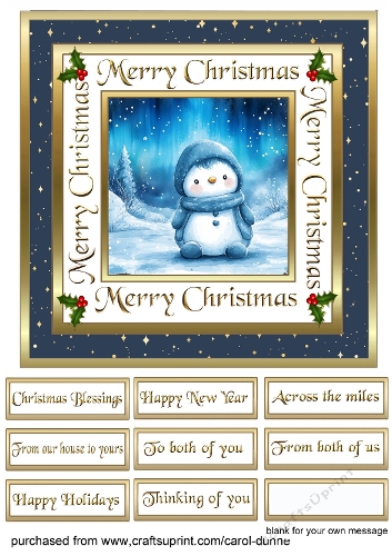 SC A cute Christmas penguin
