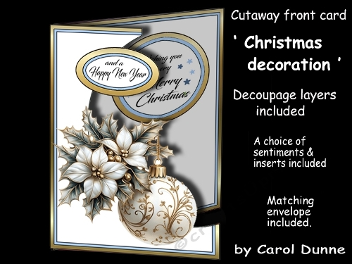 Cutaway Christmas decoration