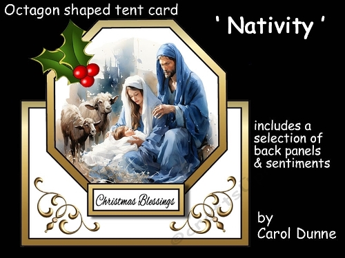 Octagon tent Nativity