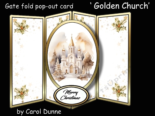 Gatefold pop-out Golden Church