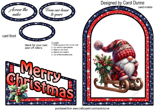 Cutaway Gnome on a sledge