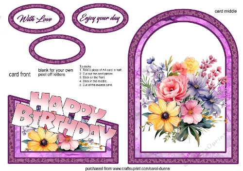 Cutaway Flower Bouquet