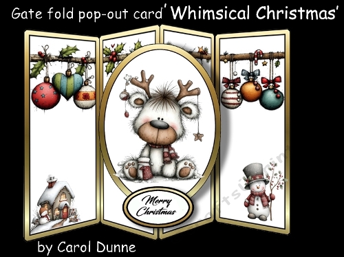 cup1414906_173 - Gatefold pop-up Whimsical Christmas 