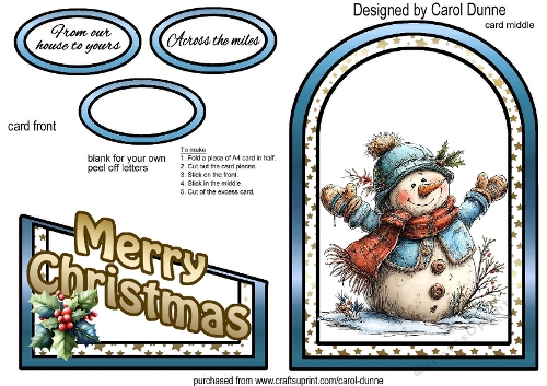 Cutaway Whimsical Snowman