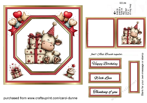 Octagon front Birthday gifts