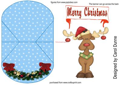 Reindeer Wobble Card