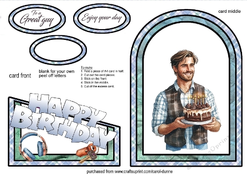 Cutaway Birthday bloke