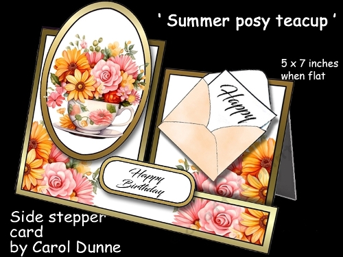 Side stepper Summer posy teacup