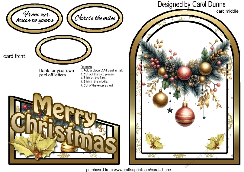 Cutaway Gold baubles
