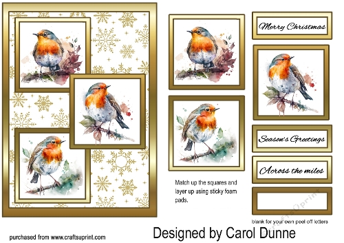 Three squares Robins