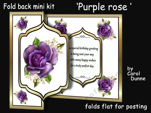 Fancy foldback Purple rose