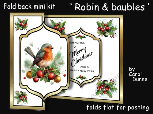 Fold back Robin & baubles
